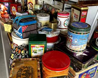 Vintage Tins TONS OF THEM!