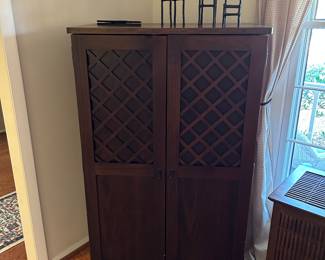 Hardwood Closet Desk, closed