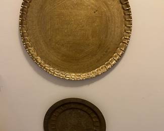 Charger and plate hung in hallway