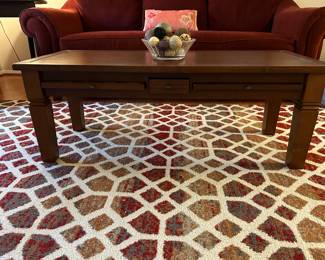 Front View of Game Table - pull out boards include Cribbage, Chinese Checkers, Tic Tac Toe, Chess, Checkers, and Backgammon
