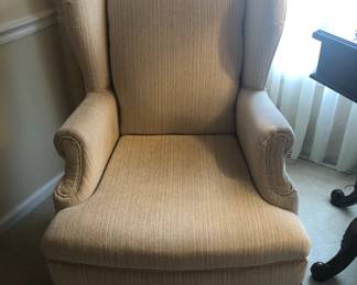PAIR OF WINGBACK CHAIRS