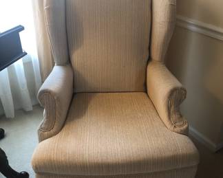 PAIR OF WINGBACK CHAIRS