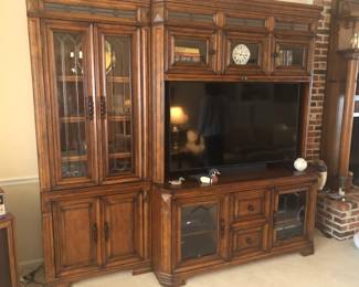 VERY NICE WALL UNIT WITH MATCHING BOOKCASES