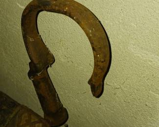 Pair of Slave Coffle Chains.  See Illustration photos. These coffle chains are hand forged and larger than commercial chain gang chains.