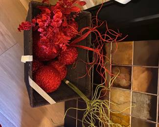 Christmas- close up of decor & large ornaments