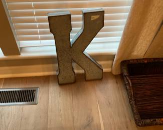 Large “K” - metal