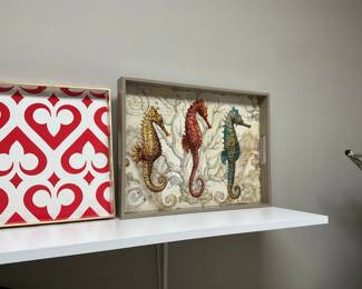 Laundry Room - sea horse picture