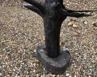 Spooky tree yard art