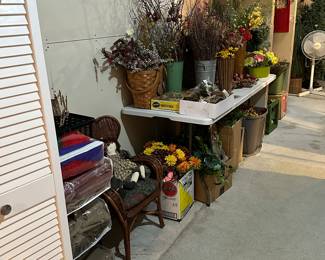 Faux flowers and greenery 