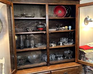 Glass and Wood Hutch