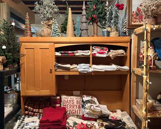 Christmas trees and linens