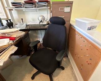 Multiple Office Chairs, Filing Cabinet & More