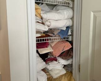 Closet Packed Full of Linens!!