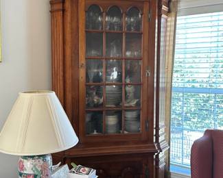 There are 3 of these gorgeous corner cabinets!