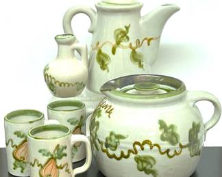 John Taylor Stoneware coffee tea service set
