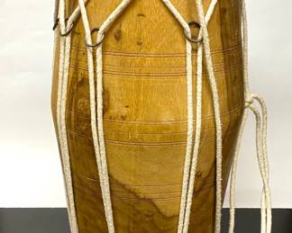 Wooden tribal drum