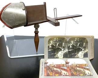 Antique Monarch Stereoscope with cards 