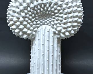 Mid century Italian pottery Blanc De Chine lamp .......To register in order to place bids go to www.capitolsalesservices.hibid.com