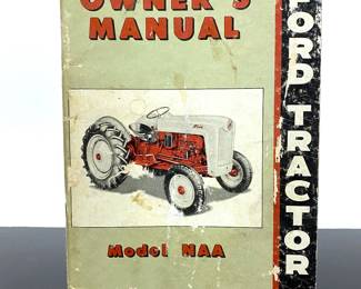 Original early 1950s Ford Tractor Model NAA owner's manual 