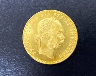 1915 Austrian Gold Ducat Coin  .......To register in order to place bids go to www.capitolsalesservices.hibid.com