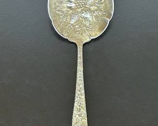 Antique Sterling Bon Bon Spoon 'Repousse' by S. Kirk & Son, 1895 .......To register in order to place bids go to www.capitolsalesservices.hibid.com