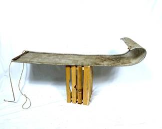 1950's aluminum toboggan  