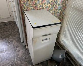 vintage metal cabinet