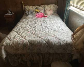 bed and vanity table