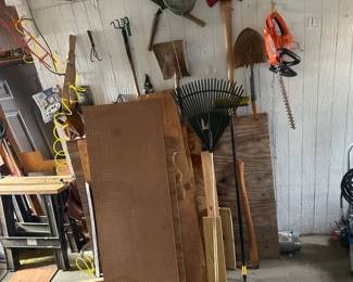 pegboard, shelving, 