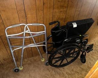 wheelchair and walker