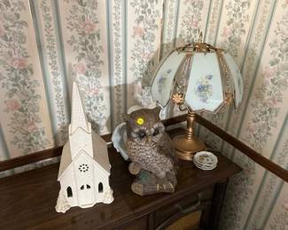 lamp, owl, lighted 