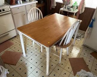 table and chairs