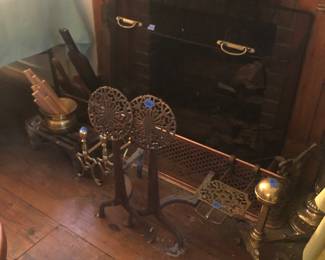 Antique and vintage fireplace equipment 