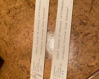 Double Sided Medieval Sheet Music