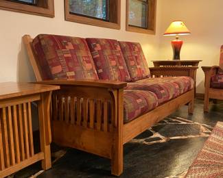 Simply Amish Sofa + Side Tables