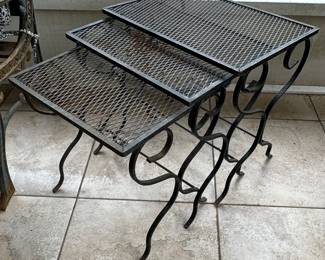 50	$90 	
Three nesting tables metal 14x20x20	