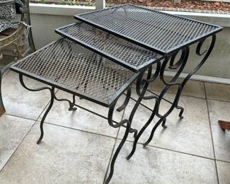 50	$90 	
Three nesting tables metal 14x20x20	