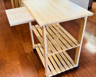 16	$58 	
Kitchen cart on wheels 2 shelves 27x20x32	