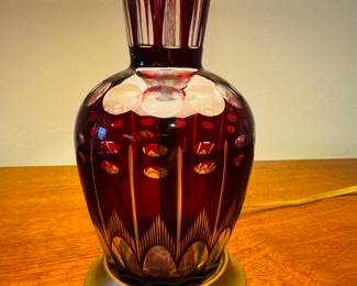 $50 Cranberry lamp