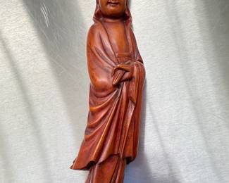 1800s? Wood carved statue of The Goddess of Mercy-Quan Yin 6"H   $80