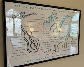 7	$70 	
Robert Mondavi Summer Festival poster1989 2x3