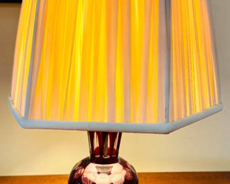 $50 Cranberry lamp
