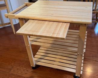 16	$58 	
Kitchen cart on wheels 2 shelves 27x20x32	