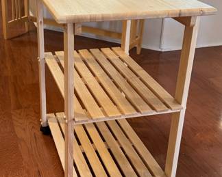 16	$58 	
Kitchen cart on wheels 2 shelves 27x20x32	
