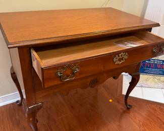 15	$195 	
Side table with two long drawers Hickory Chair Company 34Wx19Dx30T		