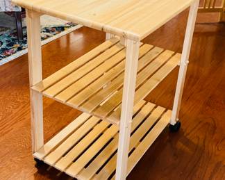 16	$58 	
Kitchen cart on wheels 2 shelves 27x20x32	