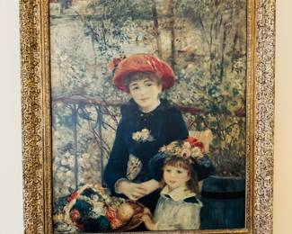 9	$80 	
Mother & child print Copy of Renoir 
27Wx 331/2T		