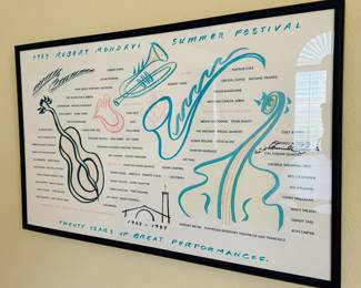 7	$70 	
Robert Mondavi Summer Festival poster1989 2x3
