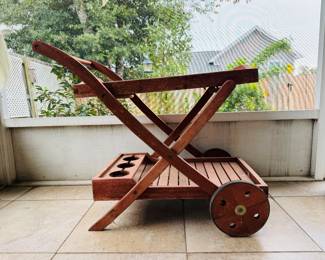 49	$80 	
Redwood garden cart on wheels 32x17x29	
