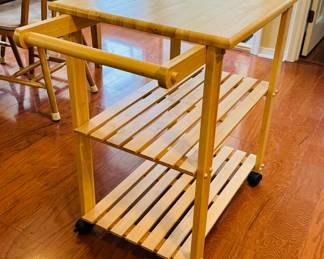 16	$58 	
Kitchen cart on wheels 2 shelves 27x20x32	
